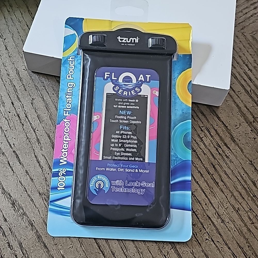 Waterproof floating pouch for phone NWT with lock seal technology